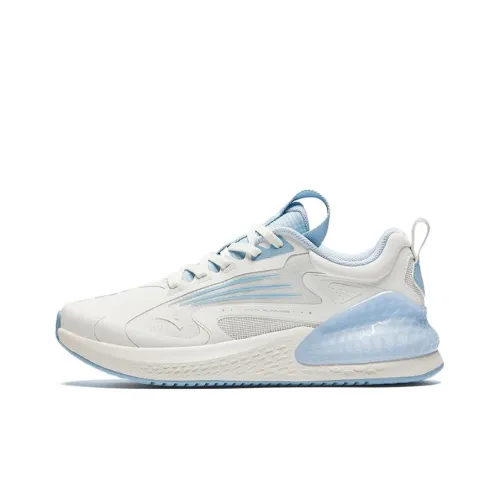 ANTA Running Collection Running Shoes Women's Low-Top Ivory White/Bath Blue