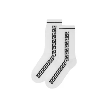 VERSACE Mid-Calf Socks Men's White