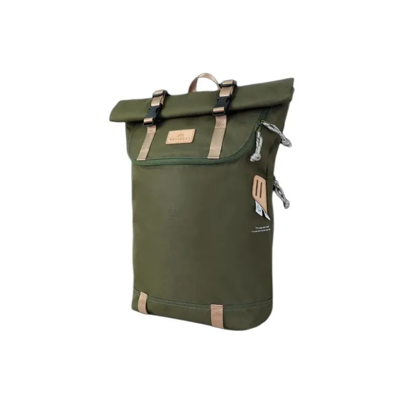 Doughnut Recycled Polyester Backpack Small Size Unisex Army Green-1