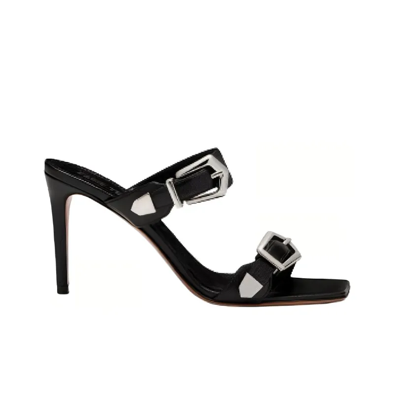 Paris Texas Ursula 85mm Leather Mules-1