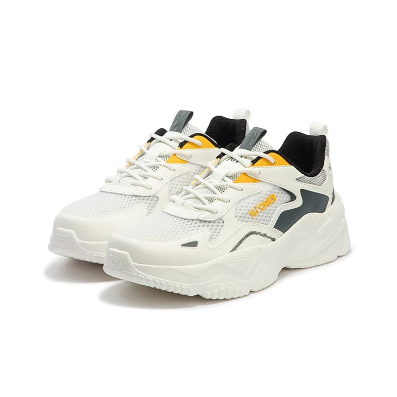 361° Ode Slip Resistant, Abrasion Resistant, Breathable Low Top Casual Shoes Men's White Gray-2