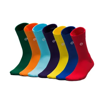 Lululemon Daily Stride Mid Calf Socks Men's 7 Pack Rainbow