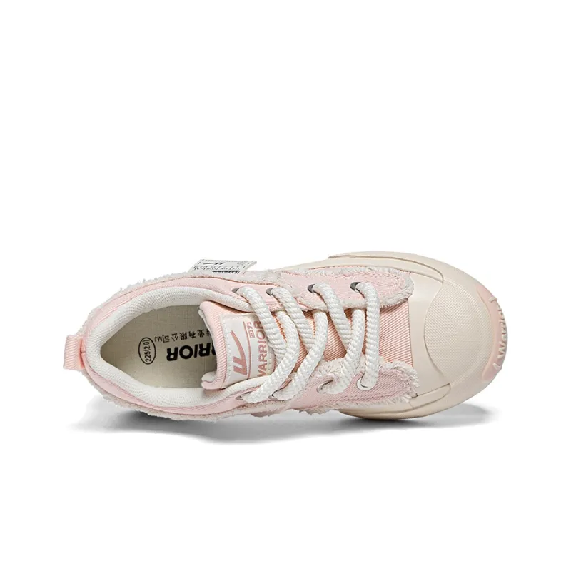 Warrior Durable Lightweight And Breathable Low Top Canvas Shoes Women's Pink-2