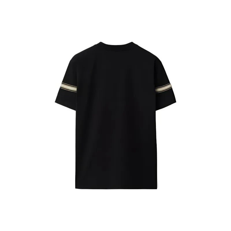 Burberry Striped detail Cotton T shirt-1