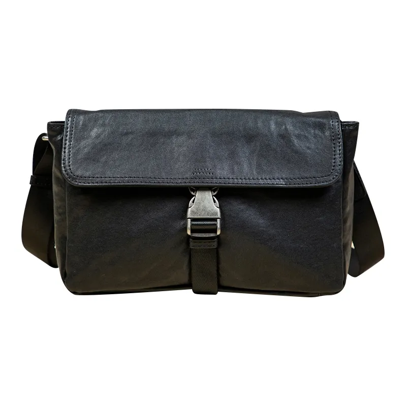 DOSRFINI Genuine Leather Top Grain Tanned Cow Leather Crossbody Bag-0