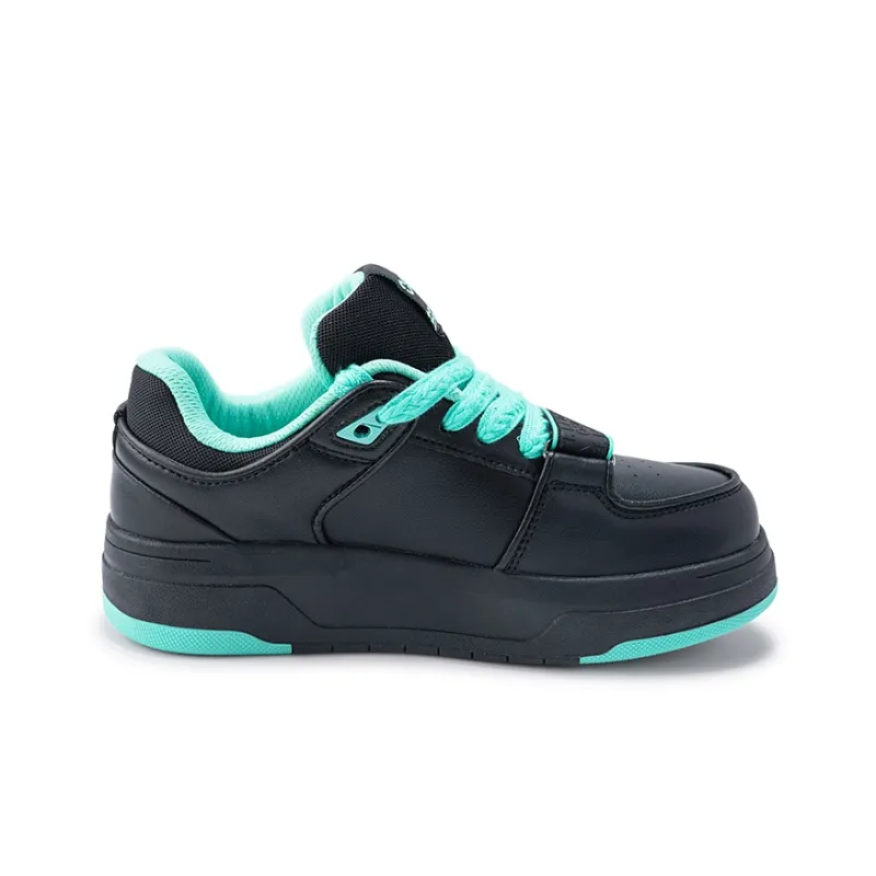 Angela Skateboard Shoes Unisex Low Top Black Blue/White Black/Black White-15