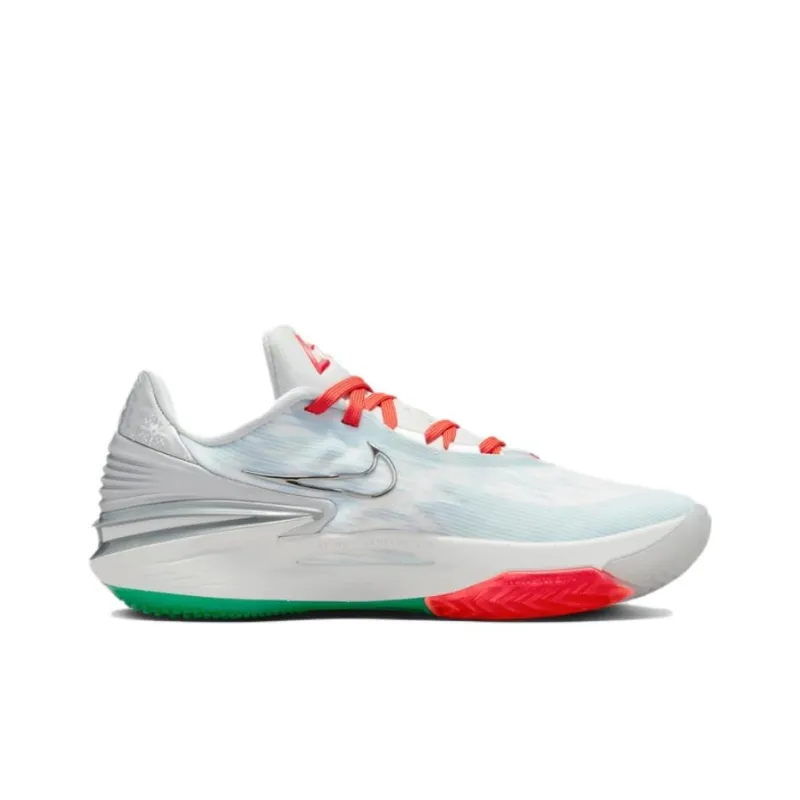 Nike Air Zoom G.T. Cut 2 Cushioned Slip Resistant Coverage Low Top Basketball Shoes Unisex White Blue Red Green-1