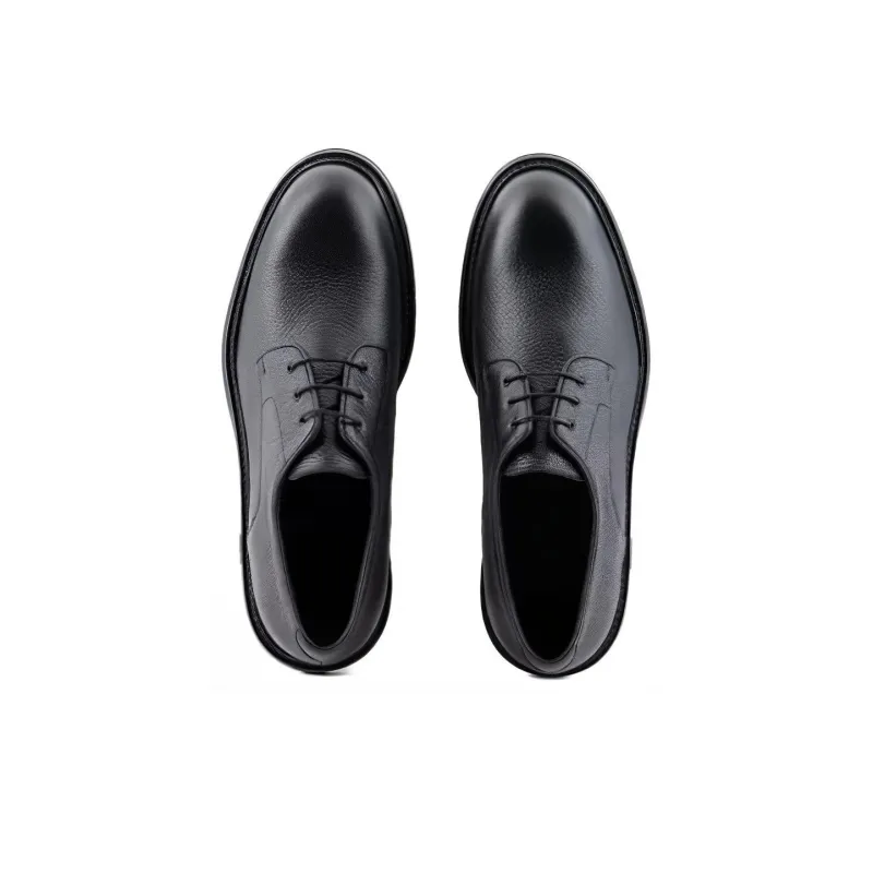 EMPORIO ARMANI Lace-up Leather Derby Shoes-3