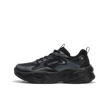 361° Ode Anti-Slip And Wear-Resistant Breathable Low-Top Casual Shoes Men's Black Gray
