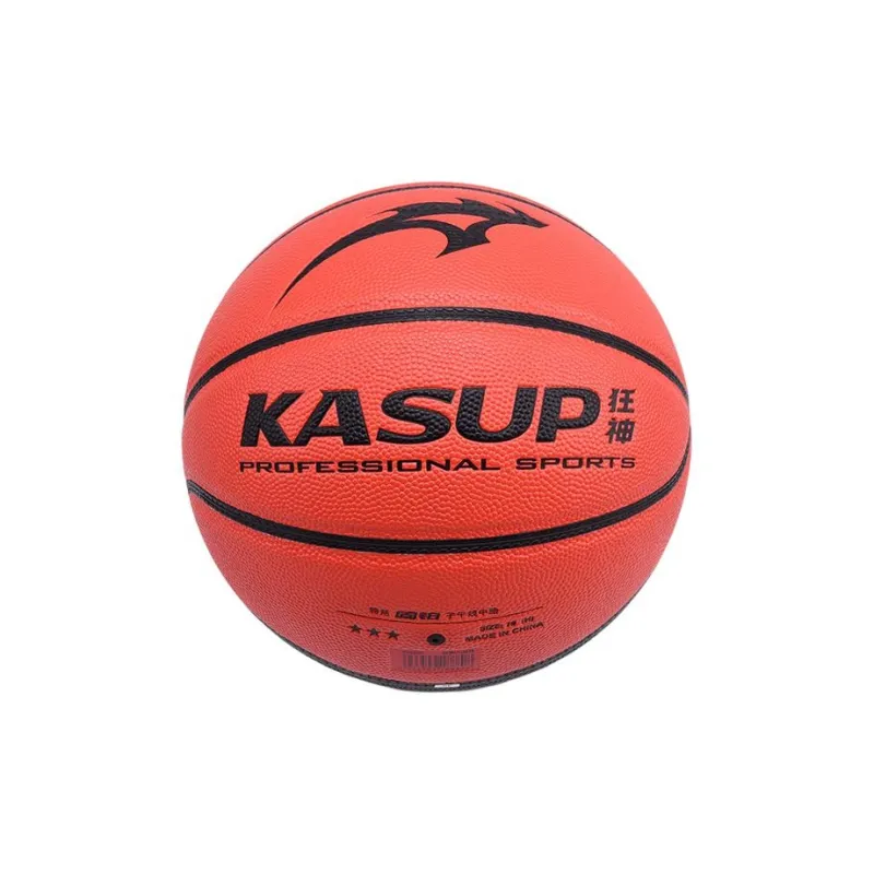 KASUP PU Basketball Orange Black Size 7 Training Unisex-0
