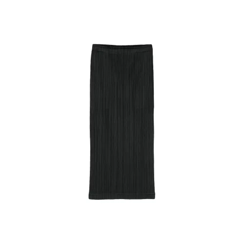 PLEATS PLEASE ISSEY MIYAKE Casual Long Skirts Women's Black