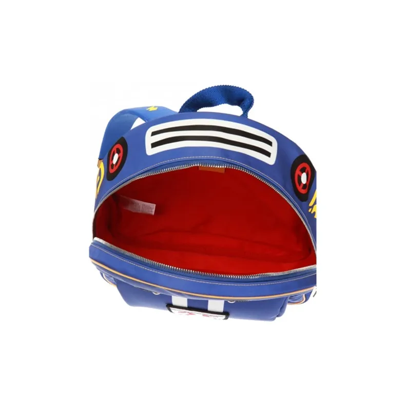 GUCCI Canvas With Leather Nylon Fabric Backpack Regular Kids' Blue-3