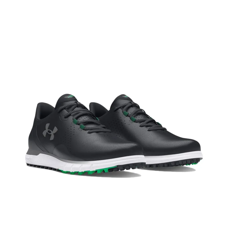 Under Armour Drive Fade Spikeless Anti Slip Wear Resistant Low Top Golf Shoes Men's Black Green-2