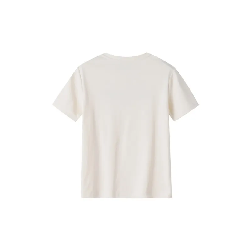 Huagaa T Shirts Women's Beige-1