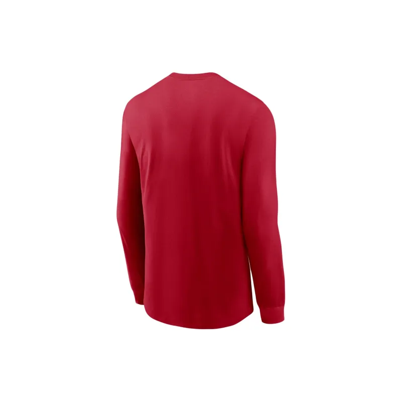 Nike San Francisco 49ers Sideline Team Issue Men's Nike Dri FIT Nfl Long Sleeve T Shirt-1