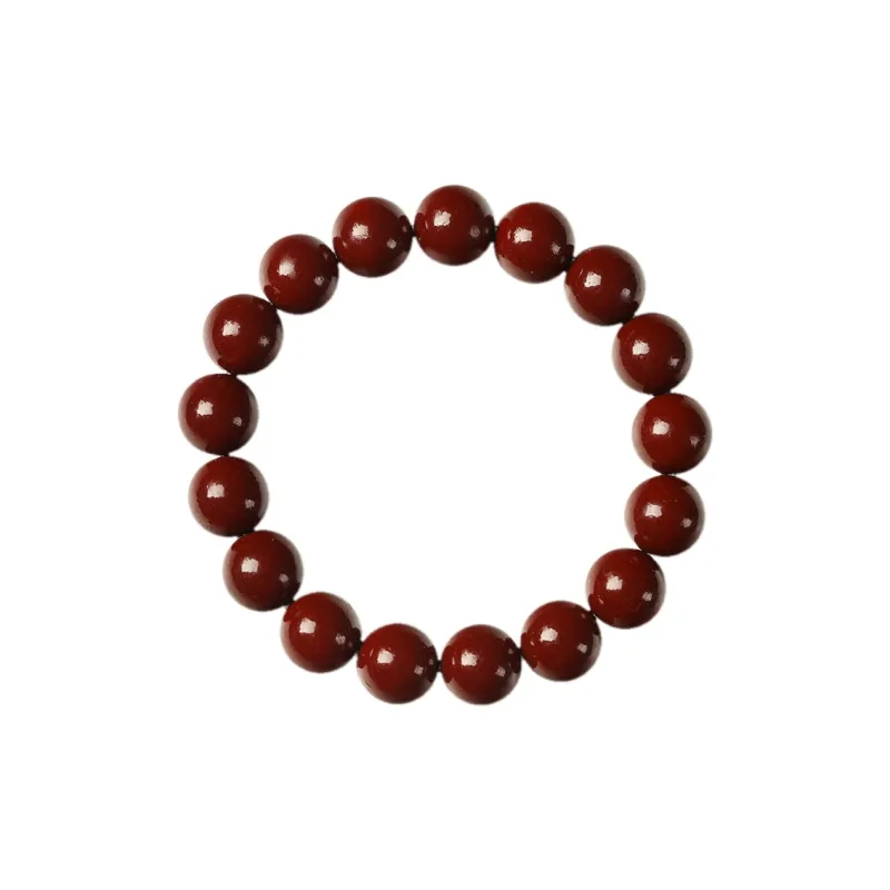 Ryukyu Reconstructed Cinnabar Jade Bracelets Unisex-18