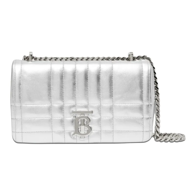 Burberry Small Lola Quilted Metallic Leather Bag-0