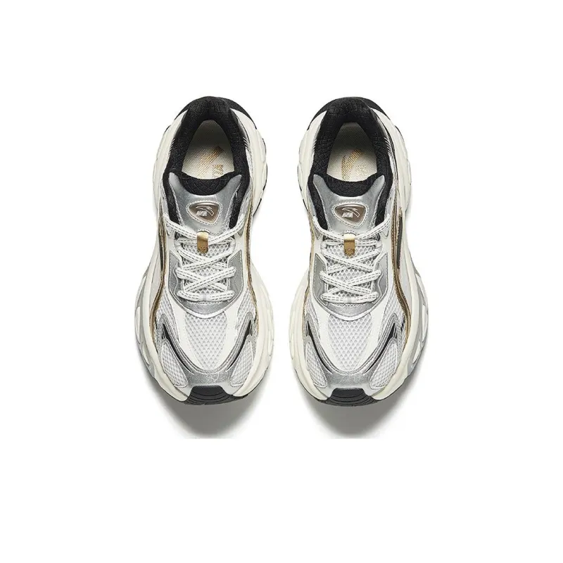 Anta Life Collection Cushioned Slip Resistant Low Top Casual Shoes Men's Gray Silver Black-2