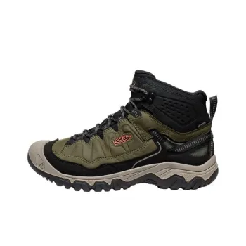 KEEN Targhee IV Cushioned Slip-Resistant High-Top Hiking Shoes Men's Green