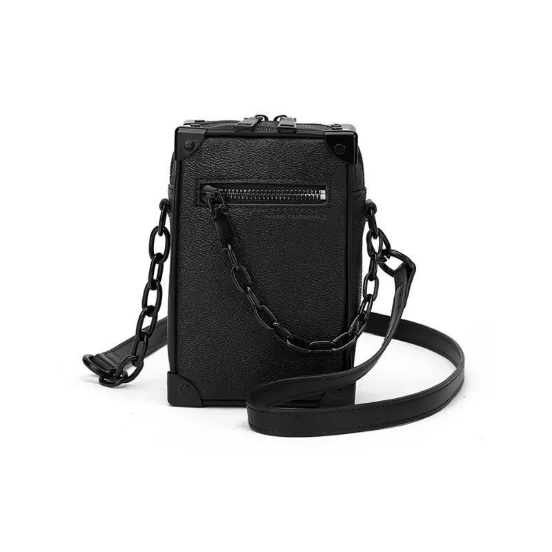 FAIRWHALE PVC Shoulder Bag Crossbody Bag Chain Bag Unisex-0