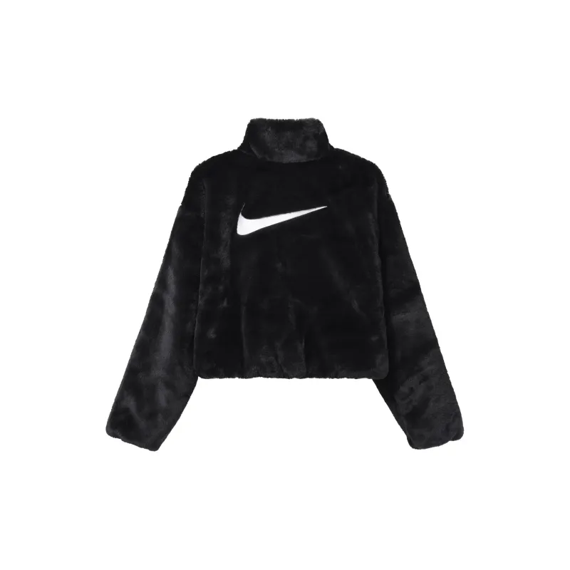 Nike Velvet Jackets Women's Black-1