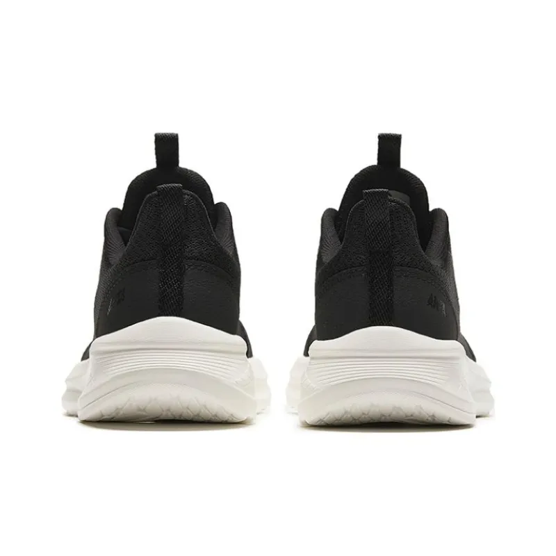 Anta Running Collection Shock Absorbers With Slip Resistant Features Low Top Casual Running Shoes Women's Black White-3