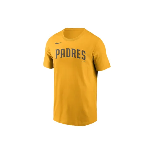 Nike X MLB Co-brand T-Shirts Men Gold