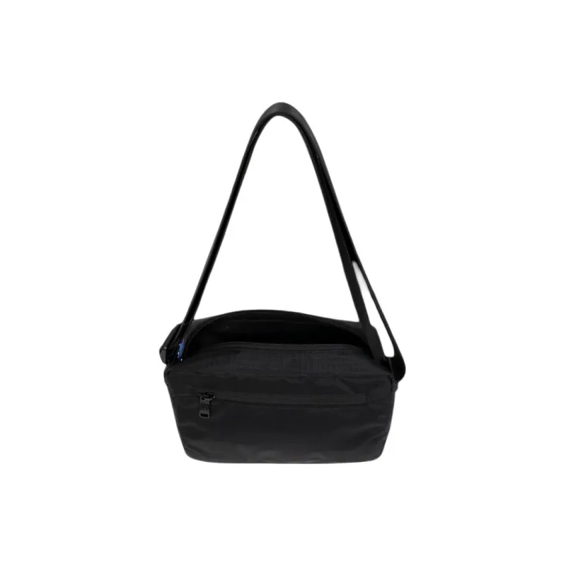 Doughnut Nylon Crossbody Bag, Shoulder Bag Unisex Black-3
