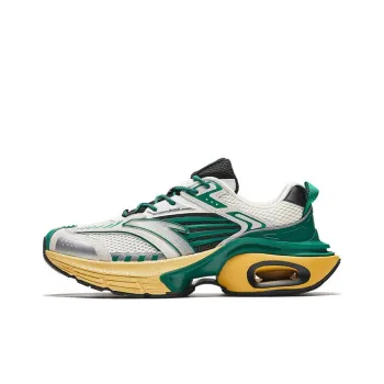 Anta Cushioning Height Increasing Low Top Nitrogen Technology Running Shoes Men's White Green