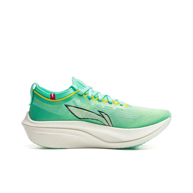 LiNing Feidian 4 Elite Cushioning Anti Slip Wear Resistant Breathability Low Top Running Shoes Unisex Cyan Yellow-1