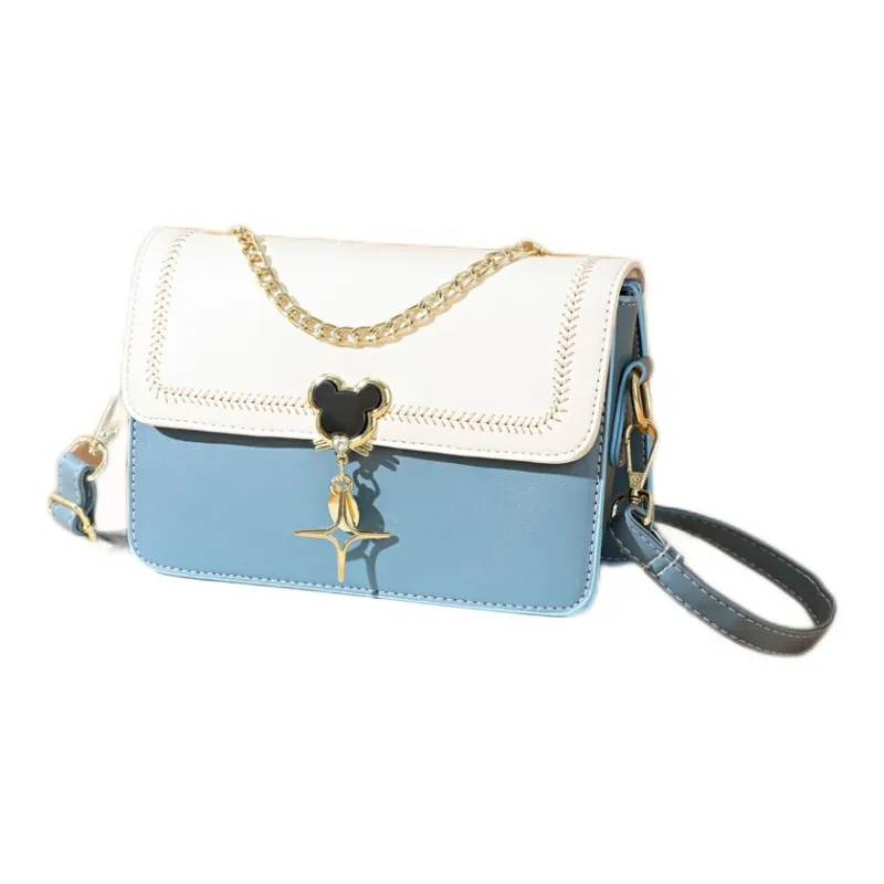 Weymond Soft Leather Shoulder Bag Crossbody Bag Regular Women's Pink/Black/White/Green/Blue-7