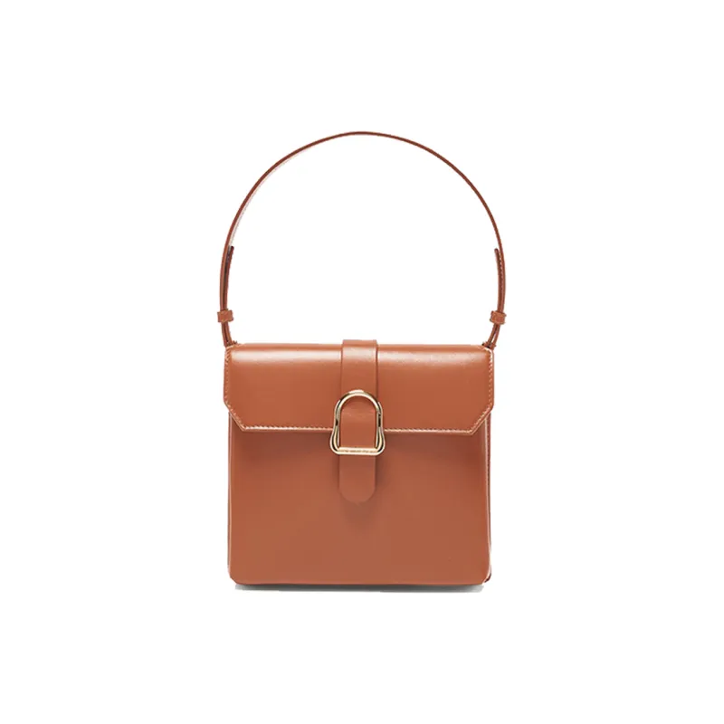 SENREVE Top Grain Cow Leather Handbag Medium Size Women's Camel-0