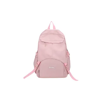 TAKI Oxford Lightweight Large Capacity Versatile Students Backpack Regular Unisex Pink/Black/Green