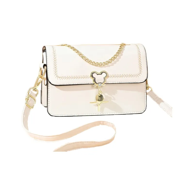 Weymond Soft Leather Shoulder Bag Crossbody Bag Regular Women's Pink/Black/White/Green/Blue-2