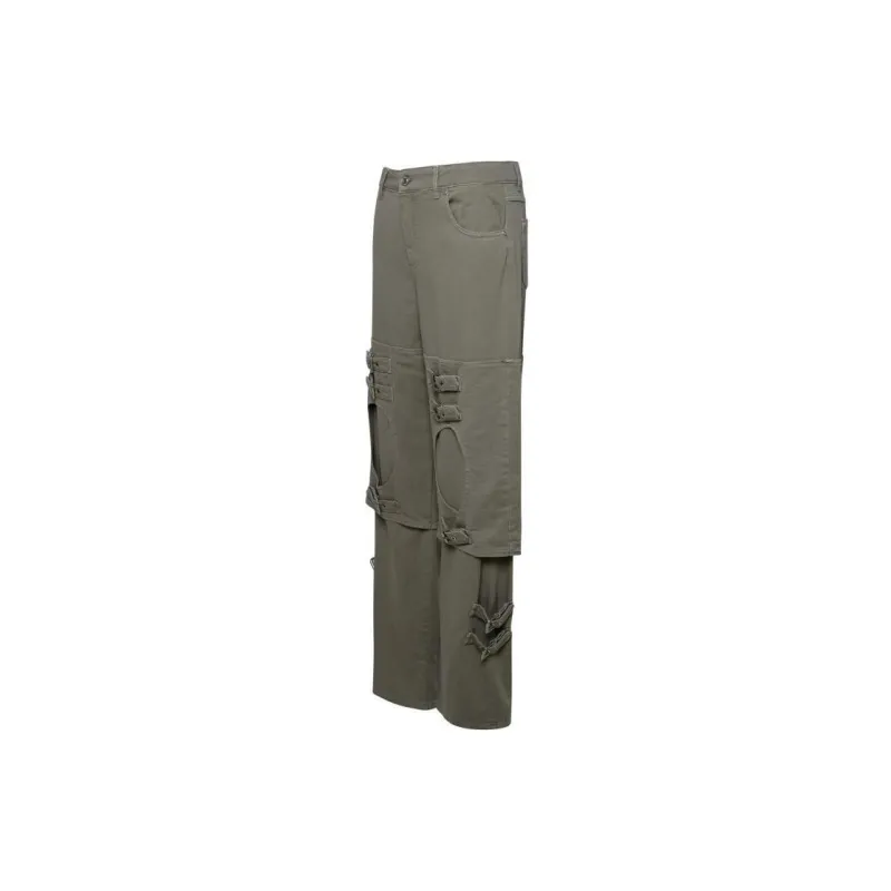 Blumarine Buckle Detailed Cargo Jeans-2