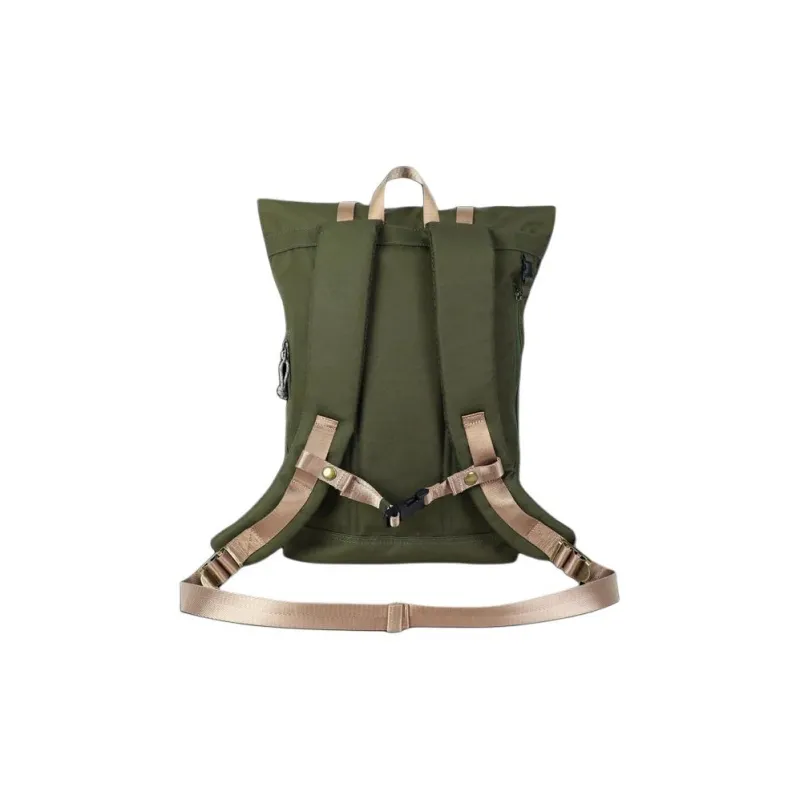 Doughnut Recycled Polyester Backpack Small Size Unisex Army Green-2