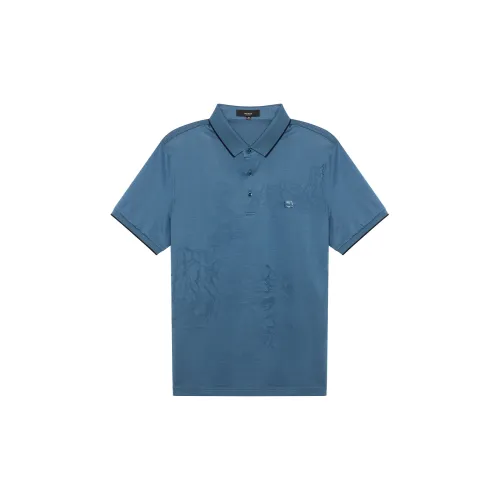 DIDIBOY Polo Shirts Men Dark Blue/Green