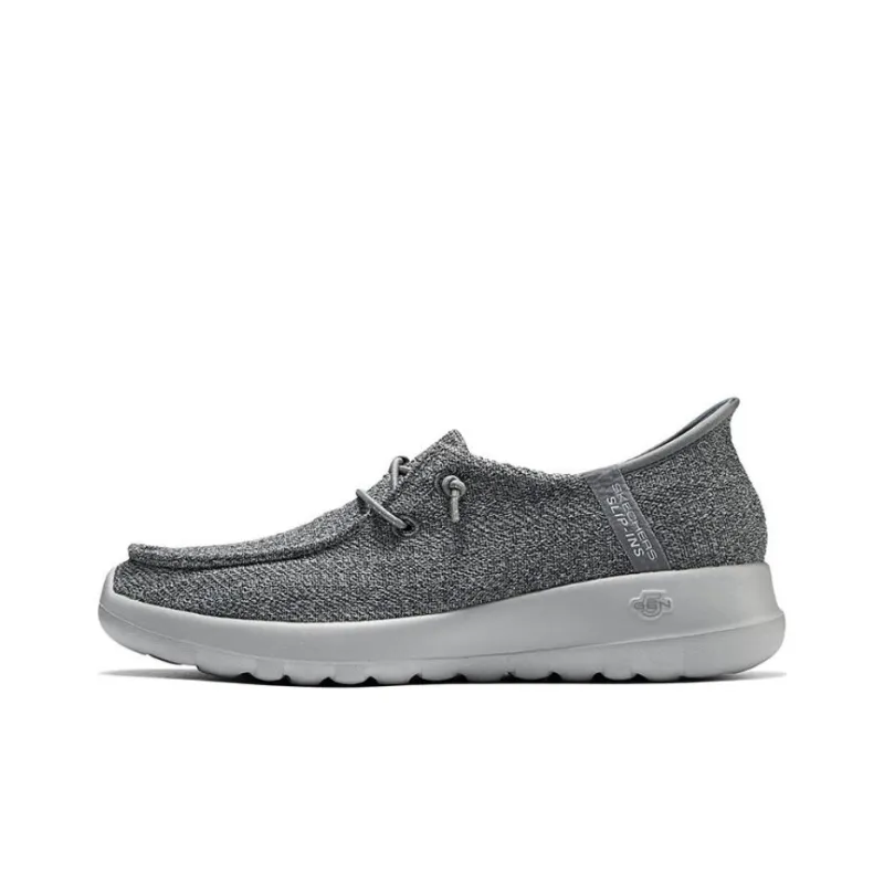 Skechers Slip Resistant Breathable Low Top Casual Shoes Women's Gray-0