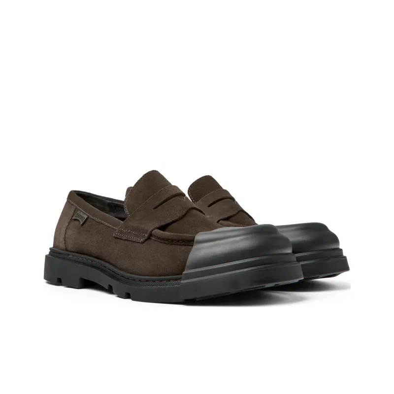 CAMPER Junction Removable-toecap Suede Loafers-2