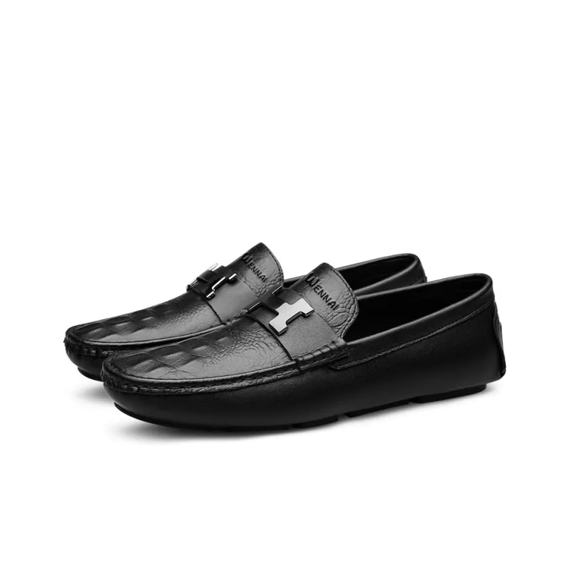 Wen Nai Loafers Men Black-3