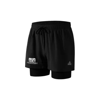 PEAK x Swim Swimming Sets Polyester Seaside Beach Swimming Pool And Hot Spring Men's Black