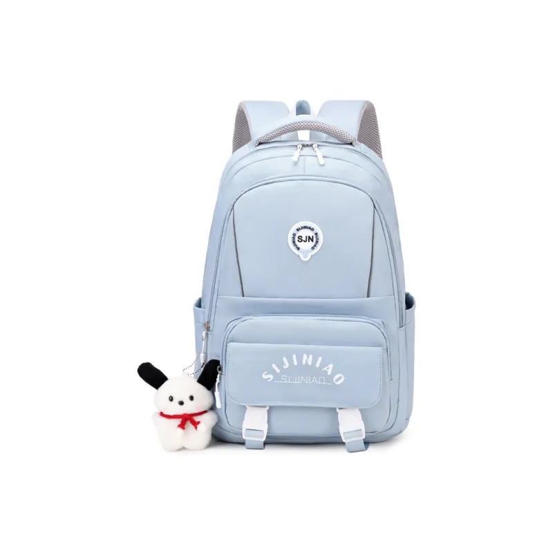 NOMK Nylon Backpack Large Size Unisex Red/Black/Blue/White/Purple-7