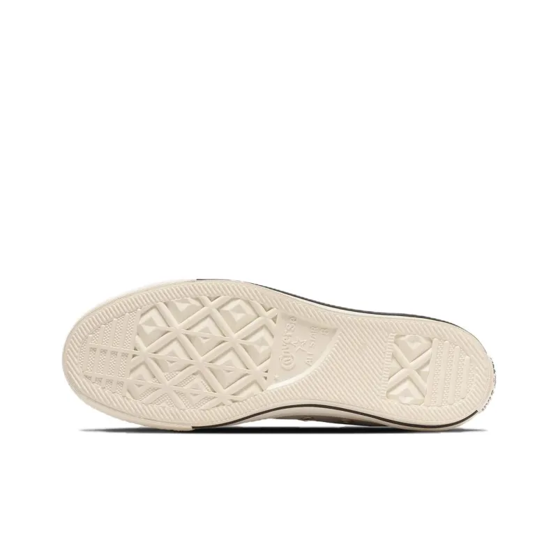 Converse All Star GOLDZIP HI Abrasion Resistant Breathable High Top Canvas Shoes Unisex Light Gray Japan Version-5