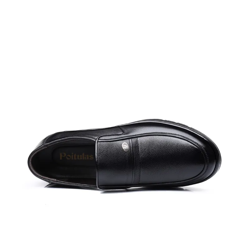 Poitulas Dress Shoes Men's Black-2