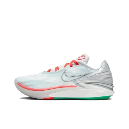 nike pegasus Air Zoom G.T. Cut 2 Cushioned Slip Resistant Coverage Low Top Basketball Shoes Unisex White Blue Red Green