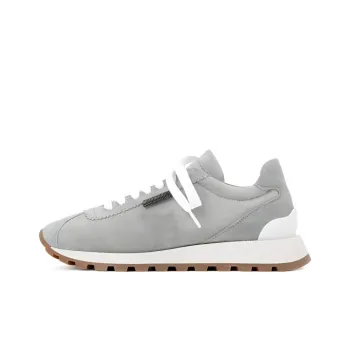 Brunello Cucinelli Slip Resistant Low Top Casual Shoes Women's Gray