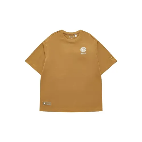 FILA FUSION T-Shirts Men Ginkgo Brown