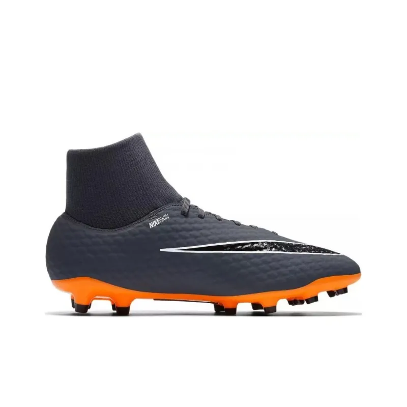 Nike AG Rubber Short Studs Cushioning Anti-Slip And Wear-Resistant Soccer Shoes Men's Blue Orange-1
