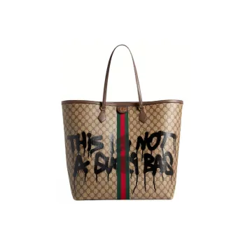 GUCCI X Balenciaga The Hacker Project Graffiti Large Tote Bag