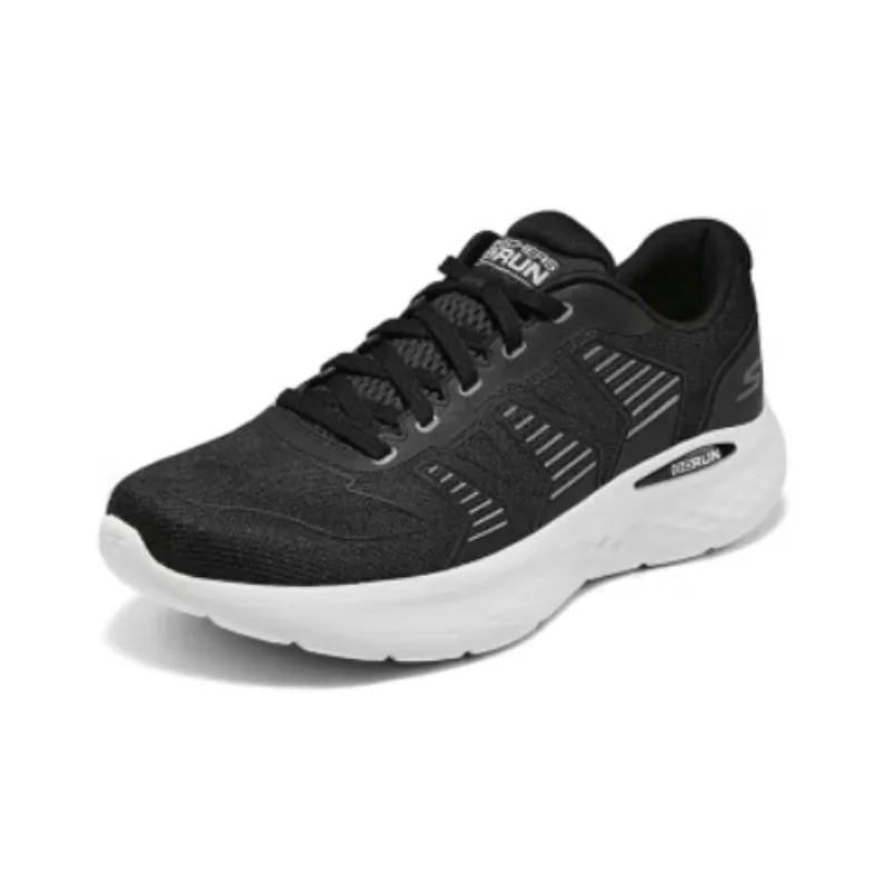 Skechers Cushioned Anti Slip Wear Resistant Breathable Lightweight Low Top Casual Shoes Men's Black White-2